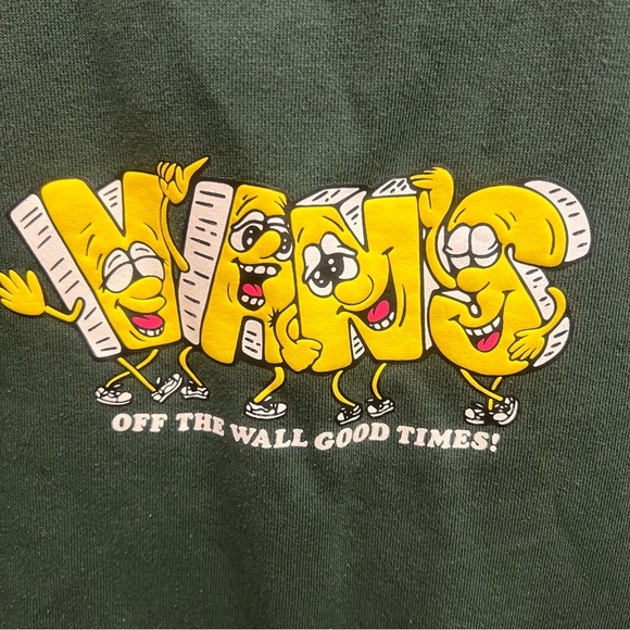 Vans Off the Wall limited edition crewneck sweatshirt in green size medium - Picture 5 of 13